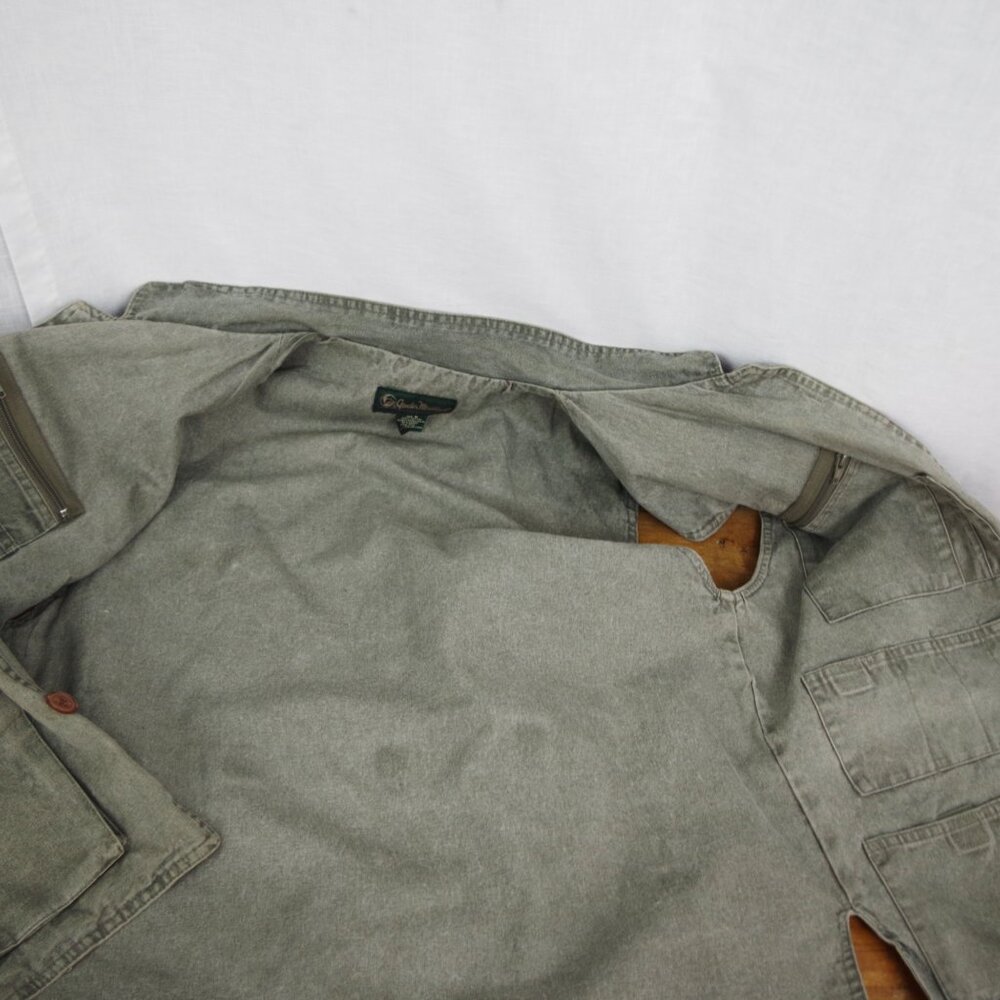 Vintage Gander Mountain Canvas Outdoor Shooting-Fishing-Hunting Vest Medium - Picture 5 of 9